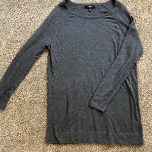 Charcoal gray long sweater